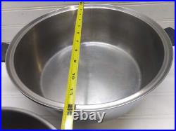 Cordon Bleu 7 Qt Stockpot Pressure Bonded Stainless Steel Dutch Oven Dome Lid