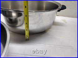 Cordon Bleu 7 Qt Stockpot Pressure Bonded Stainless Steel Dutch Oven Dome Lid