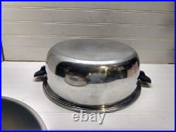 Cordon Bleu 7 Qt Stockpot Pressure Bonded Stainless Steel Dutch Oven Dome Lid