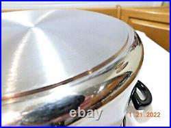 Cordon Bleu 8 Qt Roaster Stock Pot 7 Ply Copper T304 Ss Waterless Cookware