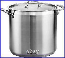 Covered Stock Pot Gournmet Stainless Steel 20 Qt 80120/002DS