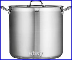 Covered Stock Pot Stainless Steel 24-Quart, 80120/003DS