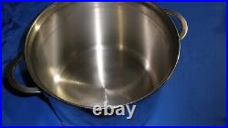 Crate and Barrel 6 Qt. Stainless Steel Multipot with Steamer Pot, Glass Lid