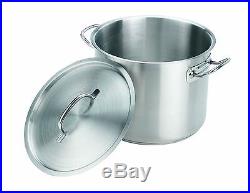 Crestware 24-Quart Stainless Steel Stock Pot with Pan Cover