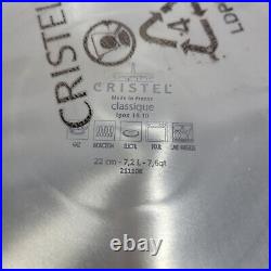 Cristel Casteline Collection Stainless Steel Stockpot 22cm 7.5 QT 7.2L Stock Pot