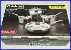 Cuisinart 77-7 Chef's Classic Stainless Steel Cookware Set of 7 Silver
