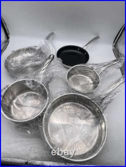 Cuisinart Classic Stainless Steel 10-Piece Cookware Set Pots & Pans -Open Box