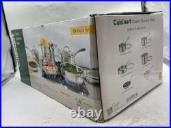 Cuisinart Classic Stainless Steel 10-Piece Cookware Set Pots & Pans -Open Box