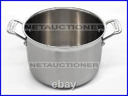 Cuisinart MultiClad Pro 3-Ply Stainless Steel 8 Qt Stockpot & Lid Professional Cuisinart MultiClad Pro 3-Ply Stainless Steel 8 Qt Stockpot & Lid Professional