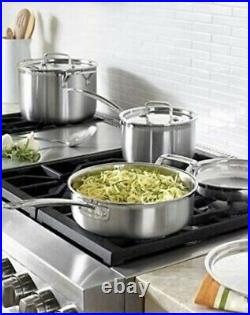 Cuisinart MultiClad Pro Triple-Ply Stainless Steel 12 Piece Cookware Pots Pans