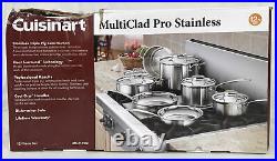 Cuisinart MultiClad Pro Triple-Ply Stainless Steel 12-Piece Cookware Set