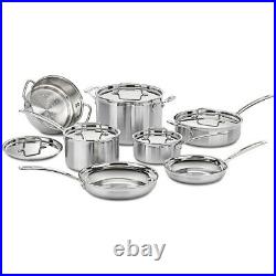Cuisinart Multiclad Pro Tri-Ply 12 pc. Stainless Cookware Set (MCP-12N)