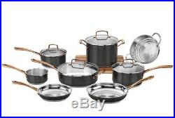 Cuisinart Onyx Black & Gold 12-Pc Stainless Steel Cookware Set