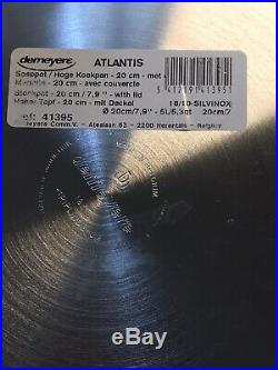 DEMEYERE Atlantis 5 Liter/5.3 Quart Stockpot, 7-Ply, 18/10 Stainless Steel, NWB