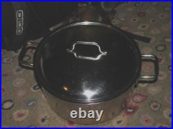 DEMEYERE of Belgium 8.9 Quart Stock Pot in 18/10 Stainless Steel with Lid Chef