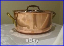DE BUYER INOCUIVRE STAINLESS LINED COPPER STEW POT WITH COVER Free Shipping