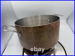 DISCONTINUED Cuisinart Hammered Copper 6 Qt Stock Pot with Lid