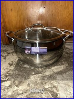David Burke 13.5 qt 12.5 Prestige Series Stainless Steel Big Stock Pot with Lid