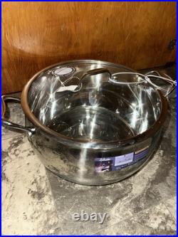 David Burke 13.5 qt 12.5 Prestige Series Stainless Steel Big Stock Pot with Lid