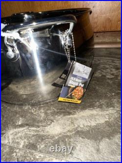 David Burke 13.5 qt 12.5 Prestige Series Stainless Steel Big Stock Pot with Lid