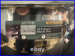 David Burke 16.5-qt 12.5 Prestige Stainless large Stock Pot Lid commercial