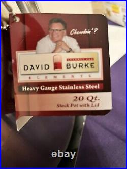 David Burke 20 Qt Stock Pot Commercial Grade