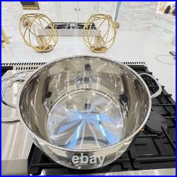 David Burke Prestige 16.5 Qt New Commercial Grade Stainless Steel Stockpot & Lid