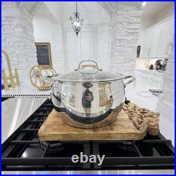 David Burke Prestige 16.5 Qt New Commercial Grade Stainless Steel Stockpot & Lid