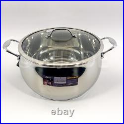 David Burke Splendor Pot Series Big Stock Pot With Glass lid 13.5-qt New
