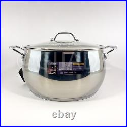 David Burke Splendor Pot Series Big Stock Pot With Glass lid 13.5-qt New David Burke Splendor Pot Series Big Stock Pot With Glass lid 13.5-qt New