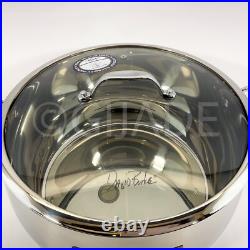 David Burke Splendor Pot Series Big Stock Pot With Glass lid 13.5-qt New