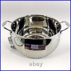 David Burke Splendor Pot Series Big Stock Pot With Glass lid 13.5-qt New