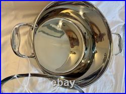 David Burke Splendor Pot Series Commercial Big Stock Pot WithGlass lid 13.5-qt New