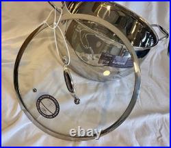 David Burke Splendor Pot Series Commercial Big Stock Pot WithGlass lid 13.5-qt New