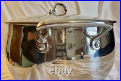 David Burke Splendor Pot Series Commercial Big Stock Pot WithGlass lid 13.5-qt New