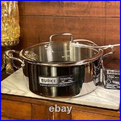 David Burke Stainless Geo Clad 8 qt, 5 qt & 3 qt Pot 6pc Set with Vented Lid New David Burke Stainless Geo Clad 8 qt, 5 qt & 3 qt Pot 6pc Set with Vented Lid New