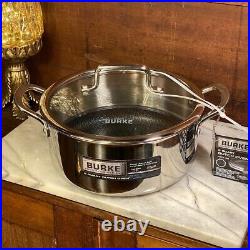 David Burke Stainless Geo Clad 8 qt, 5 qt & 3 qt Pot 6pc Set with Vented Lid New David Burke Stainless Geo Clad 8 qt, 5 qt & 3 qt Pot 6pc Set with Vented Lid New