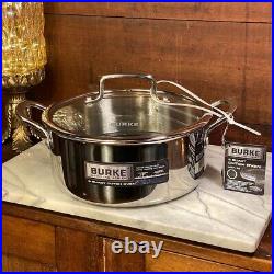 David Burke Stainless Geo Clad 8 qt, 5 qt & 3 qt Pot 6pc Set with Vented Lid New David Burke Stainless Geo Clad 8 qt, 5 qt & 3 qt Pot 6pc Set with Vented Lid New