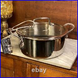 David Burke Stainless Geo Clad 8 qt, 5 qt & 3 qt Pot 6pc Set with Vented Lid New David Burke Stainless Geo Clad 8 qt, 5 qt & 3 qt Pot 6pc Set with Vented Lid New