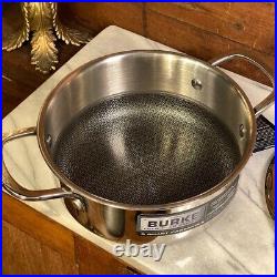 David Burke Stainless Geo Clad 8 qt, 5 qt & 3 qt Pot 6pc Set with Vented Lid New David Burke Stainless Geo Clad 8 qt, 5 qt & 3 qt Pot 6pc Set with Vented Lid New