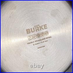 David Burke Stainless Geo Clad 8 qt, 5 qt & 3 qt Pot 6pc Set with Vented Lid New David Burke Stainless Geo Clad 8 qt, 5 qt & 3 qt Pot 6pc Set with Vented Lid New