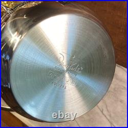 David Burke Stainless Steel Splendor 7qt, 4qt & 2qt Stock Pot Set with Glass Lids