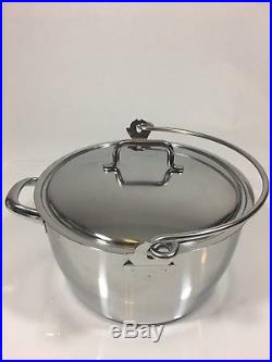 Demeyere Resto Maslin Pan withLid, 10.6 qt. Stainless Steel Stock Pot