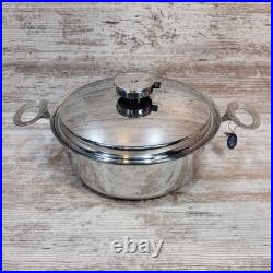 DineRite Medium 4 Ltr Stockpot/Saucepan 5ply Induction Stainless Steel Cookware