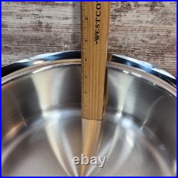 DineRite Medium 4 Ltr Stockpot/Saucepan 5ply Induction Stainless Steel Cookware