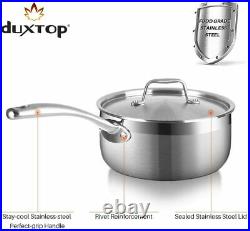 Duxtop Whole-Clad Tri-Ply Stainless Steel 14Piece Premium Induction Cookware Set