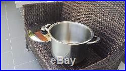 EKOLOGA by Silga 18.5L Stainless Steel LARGE Cooking Stock Pot MADE IN ITALY
