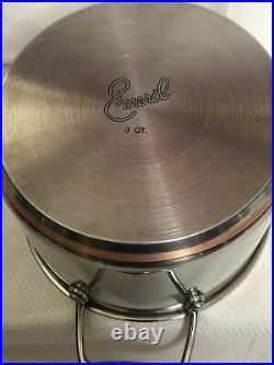 EMERIL by ALL-CLAD Pan Set Copper Core, Stainless, 2 sauce, 2 Fry, & 2 Lids