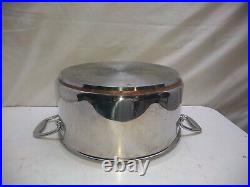 Emeril 6Qt All Clad Copper Core Stockpot Dutch Oven Bean Pot Roasting Pan Lid