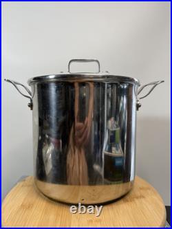 Emeril 8Qt Stainless Steel Stock Copper Core Pot With Glass Lid